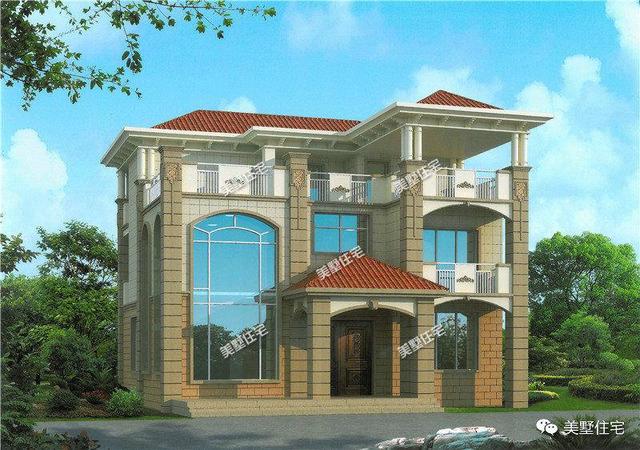 12×10米歐式別墅設(shè)計，一套二層、兩套三層，這樣的設(shè)計50年不過時