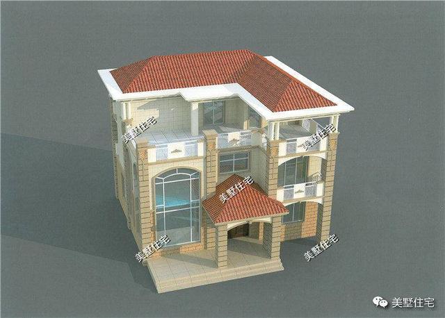 12×10米歐式別墅設(shè)計，一套二層、兩套三層，這樣的設(shè)計50年不過時