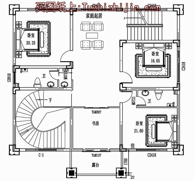 新農(nóng)村二層半別墅設(shè)計(jì)圖，村里人看了都說(shuō)好！