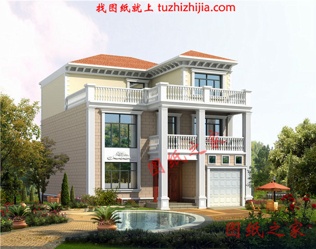 農(nóng)村20萬三層別墅圖片，小戶型別墅也能這么大氣漂亮！