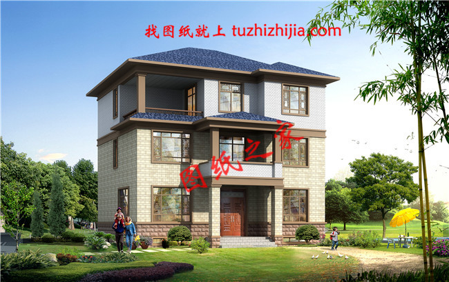 2019新款新式農(nóng)村50萬三層別墅圖片，帶地下室，美觀大氣