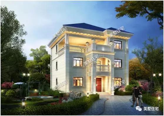 三層經(jīng)典別墅設(shè)計(jì)圖，戶型方正，7臥6衛(wèi)，一家人居住，共享天倫之樂。