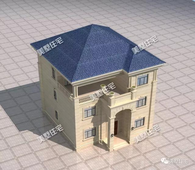 三層經(jīng)典別墅設(shè)計(jì)圖，戶型方正，7臥6衛(wèi)，一家人居住，共享天倫之樂。