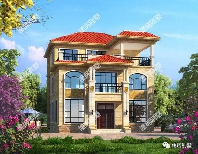 三層農(nóng)村住宅設計圖，最后一款很適合一家三兄弟建造。