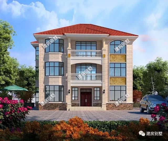 三層農(nóng)村住宅設計圖，最后一款很適合一家三兄弟建造。