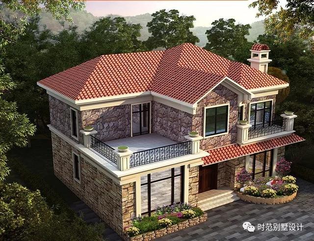 二層歐式小戶型別墅設(shè)計(jì)圖，洋氣又耐看，6室3廳，適合農(nóng)村自建。
