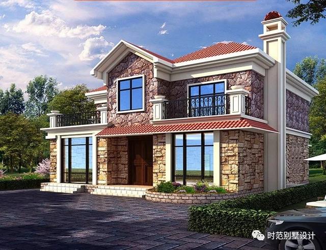 二層歐式小戶型別墅設(shè)計(jì)圖，洋氣又耐看，6室3廳，適合農(nóng)村自建。
