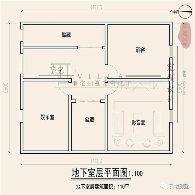 帶地下室的農(nóng)村三層新中式別墅設(shè)計(jì)圖，挑空客廳，大露臺(tái)設(shè)計(jì)。