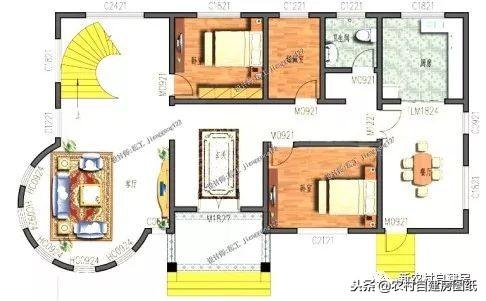 四款進深9米的經(jīng)典二層別墅自建房，占地中等，布局合理，溫馨感十足！