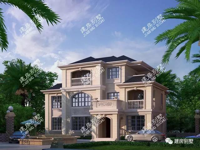 兩款歐式農(nóng)村樓房設計圖，建房首選，第一棟將文藝和大氣完美的融合。