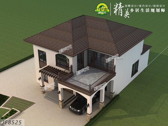 二層精致鄉(xiāng)村別墅，帶有院子和車庫，30萬就能享受庭院生活！