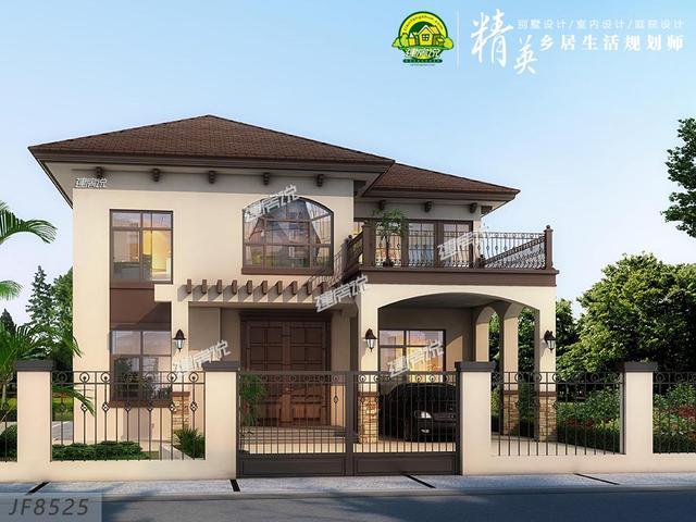 二層精致鄉(xiāng)村別墅，帶有院子和車庫，30萬就能享受庭院生活！