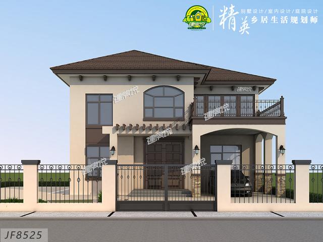 二層精致鄉(xiāng)村別墅，帶有院子和車庫，30萬就能享受庭院生活！