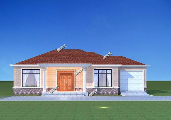 給父母蓋棟一層小院別墅，20萬就能享受花園小洋房生活。