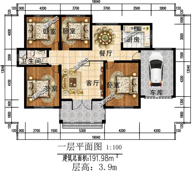 給父母蓋棟一層小院別墅，20萬就能享受花園小洋房生活。
