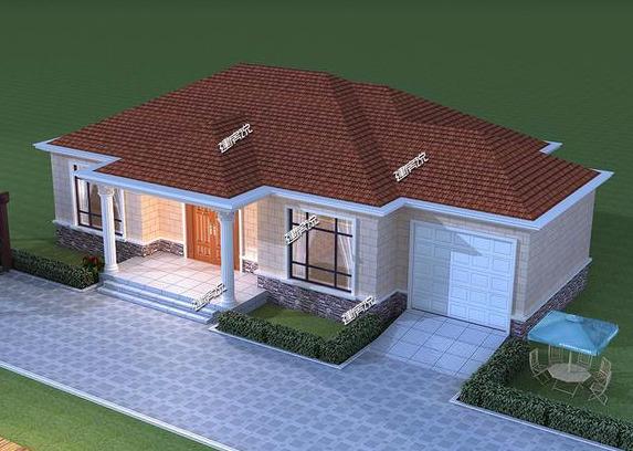 給父母蓋棟一層小院別墅，20萬就能享受花園小洋房生活。