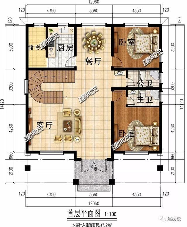 精美的農(nóng)村三層別墅，42萬就能建一棟漂亮的別墅，過著瀟灑的生活。