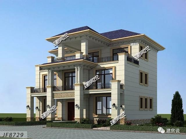 精美的農(nóng)村三層別墅，42萬就能建一棟漂亮的別墅，過著瀟灑的生活。