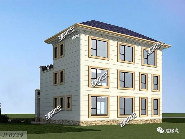 精美的農(nóng)村三層別墅，42萬就能建一棟漂亮的別墅，過著瀟灑的生活。