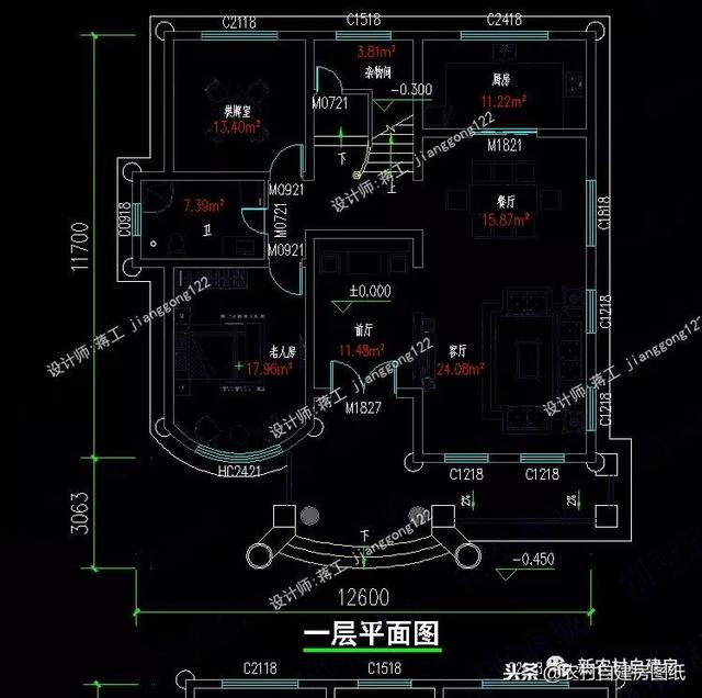 6套140平以內(nèi)的農(nóng)村三層別墅設(shè)計圖，戶型趕緊選好了，明年就開工建房吧。