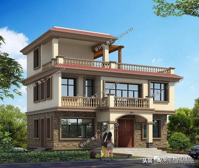 6套140平以內(nèi)的農(nóng)村三層別墅設(shè)計圖，戶型趕緊選好了，明年就開工建房吧。