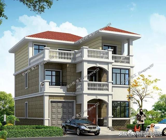 6套140平以內(nèi)的農(nóng)村三層別墅設(shè)計圖，戶型趕緊選好了，明年就開工建房吧。