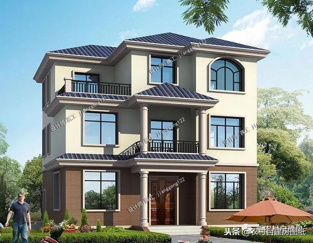 6套140平以內(nèi)的農(nóng)村三層別墅設(shè)計圖，戶型趕緊選好了，明年就開工建房吧。