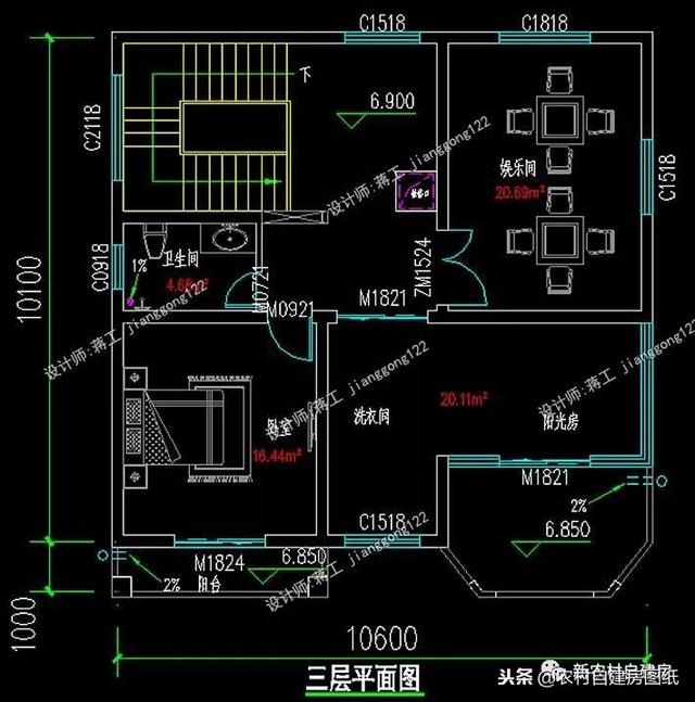 6套140平以內(nèi)的農(nóng)村三層別墅設(shè)計圖，戶型趕緊選好了，明年就開工建房吧。