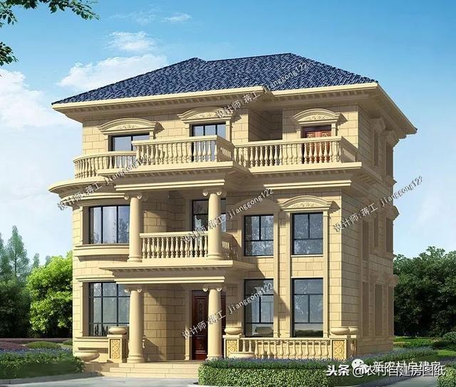 6套140平以內(nèi)的農(nóng)村三層別墅設(shè)計圖，戶型趕緊選好了，明年就開工建房吧。