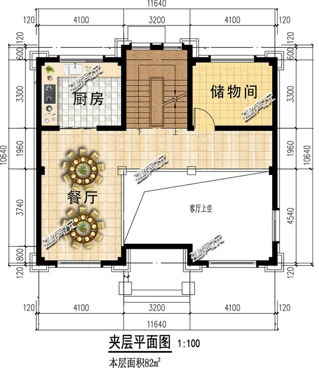 帶挑空客廳的三層歐式樓房設(shè)計圖，高端大氣，建一棟絕對賺足面子。
