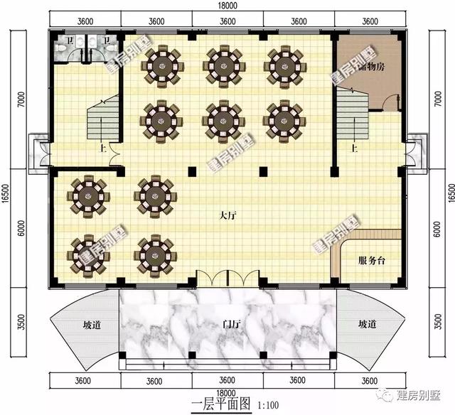 二層酒店式住宅設(shè)計(jì)圖，適合開農(nóng)家樂，日子過得紅紅火火。