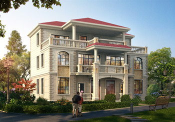 2024新款農(nóng)村三層雙拼自建房設(shè)計(jì)圖，占地150平米左右