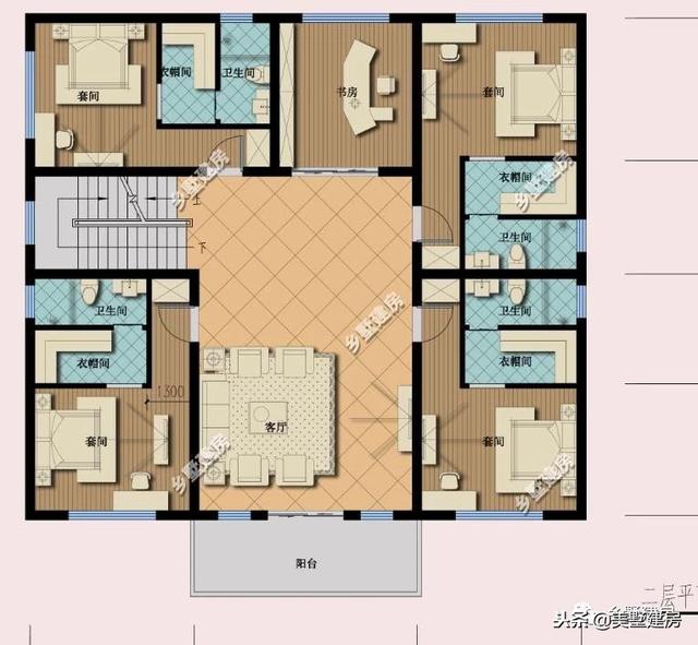 占地223平的農(nóng)村三層歐式大別墅設(shè)計(jì)圖，精美的構(gòu)件和裝飾，中式和歐式完美的結(jié)合，大氣與實(shí)用于一體