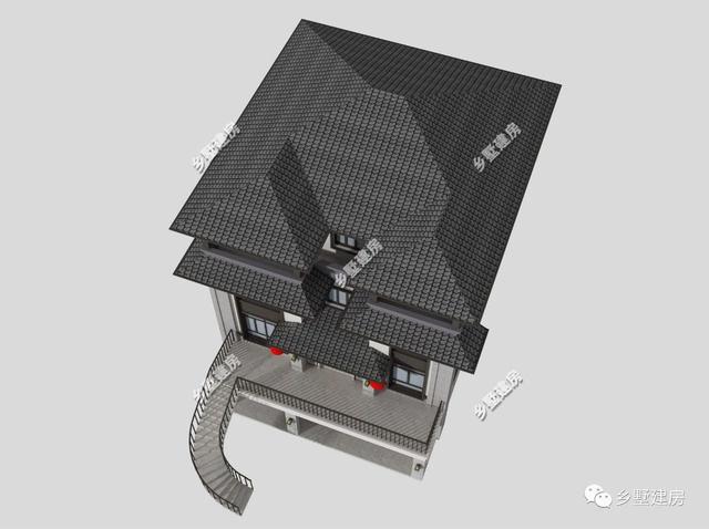 四層經(jīng)典中式別墅設(shè)計(jì)圖，新老元素的混合搭配很漂亮，不比歐式差