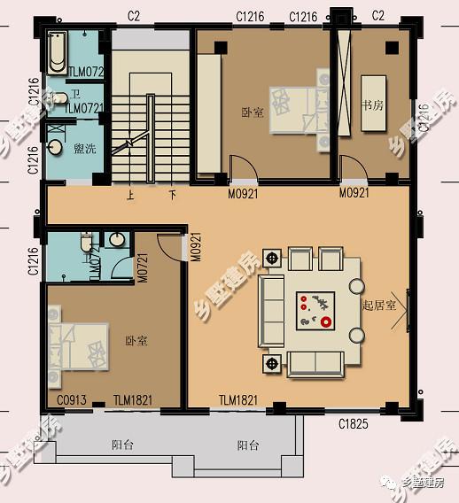 帶超大車(chē)庫(kù)和挑空客廳的四層別墅設(shè)計(jì)圖，別墅精致更實(shí)用，不比城里的別墅差