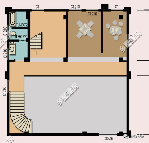 帶超大車(chē)庫(kù)和挑空客廳的四層別墅設(shè)計(jì)圖，別墅精致更實(shí)用，不比城里的別墅差