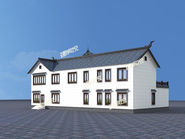 經(jīng)典二層徽派四合院，在村里建一棟，鄰居看了天天來(lái)串門！