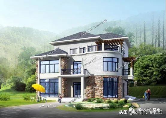 歐式三層小別墅設(shè)計(jì)圖，精美別墅，物超所值，返鄉(xiāng)建房的建房首選