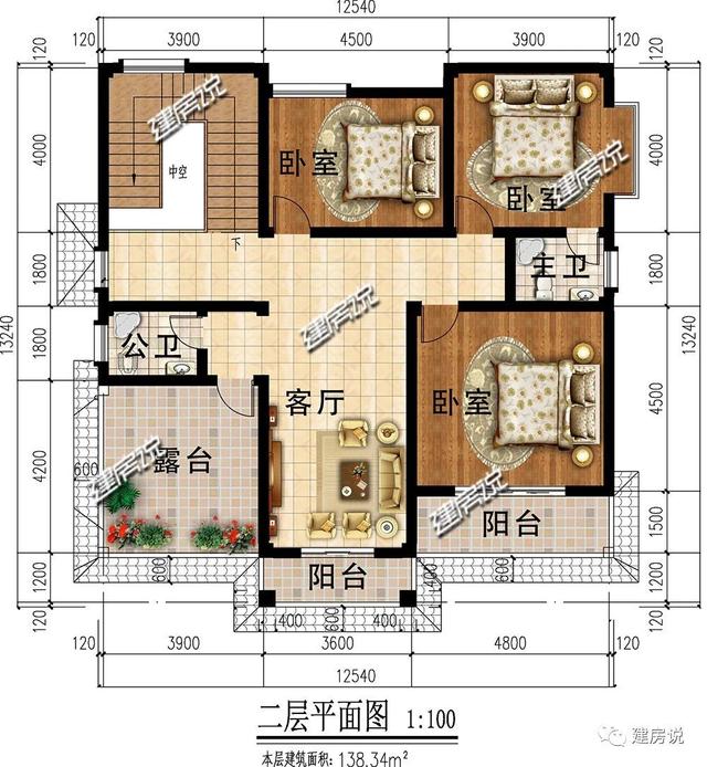 經(jīng)濟實用的二層小樓設計圖，30萬在農(nóng)村蓋起，不要錯過這個好戶型了