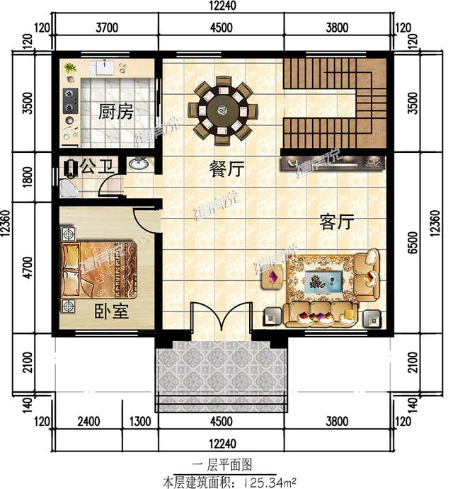 125平三層新中式別墅設計圖，低調不張揚，簡直是小宅基地的福音，建到就是賺到。