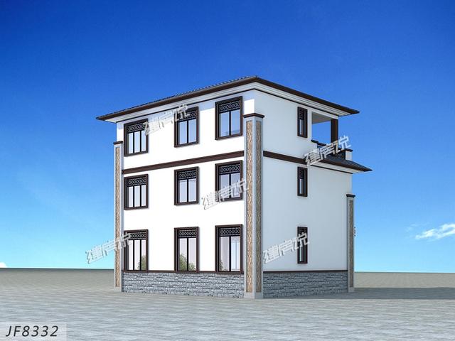 125平三層新中式別墅設計圖，低調不張揚，簡直是小宅基地的福音，建到就是賺到。