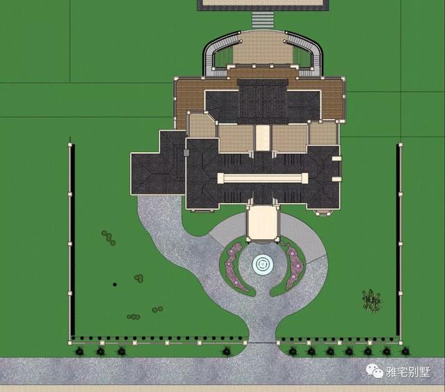 帶半地下室的二層復(fù)式樓房設(shè)計圖，對稱設(shè)計，舒適享受鄉(xiāng)村生活