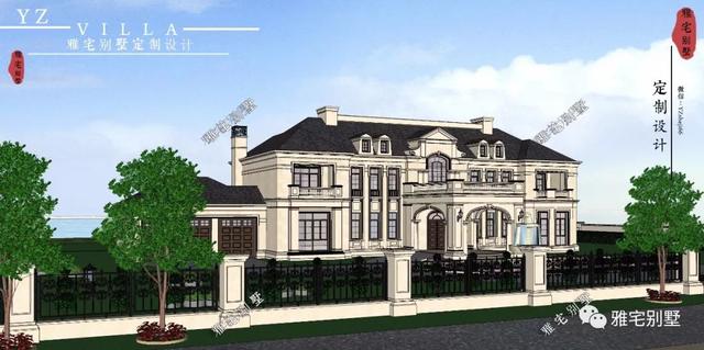 帶半地下室的二層復(fù)式樓房設(shè)計圖，對稱設(shè)計，舒適享受鄉(xiāng)村生活