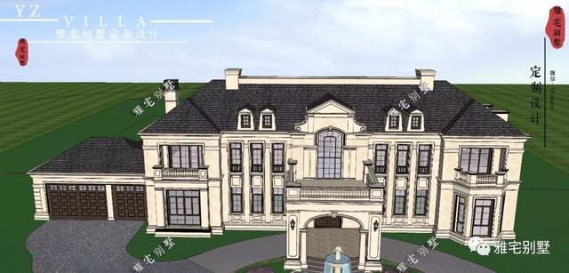 帶半地下室的二層復(fù)式樓房設(shè)計圖，對稱設(shè)計，舒適享受鄉(xiāng)村生活