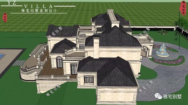 帶半地下室的二層復(fù)式樓房設(shè)計圖，對稱設(shè)計，舒適享受鄉(xiāng)村生活