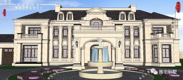 帶半地下室的二層復(fù)式樓房設(shè)計圖，對稱設(shè)計，舒適享受鄉(xiāng)村生活