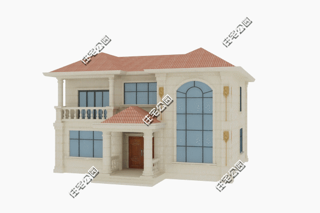 占地156平的二層自建房，占地尺寸適中，外觀精美，造價實惠。