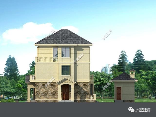 農(nóng)村三層小洋房設(shè)計(jì)圖，給父母蓋一棟小院，過一個(gè)舒適的生活環(huán)境。