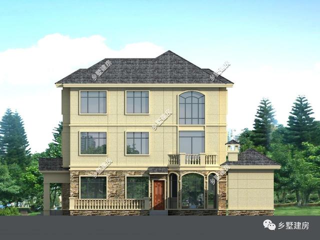 農(nóng)村三層小洋房設(shè)計(jì)圖，給父母蓋一棟小院，過一個(gè)舒適的生活環(huán)境。