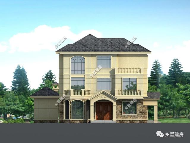 農(nóng)村三層小洋房設(shè)計(jì)圖，給父母蓋一棟小院，過一個(gè)舒適的生活環(huán)境。